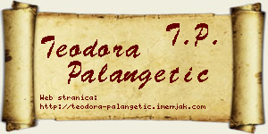 Teodora Palangetić vizit kartica